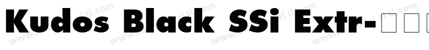 Kudos Black SSi Extr字体转换